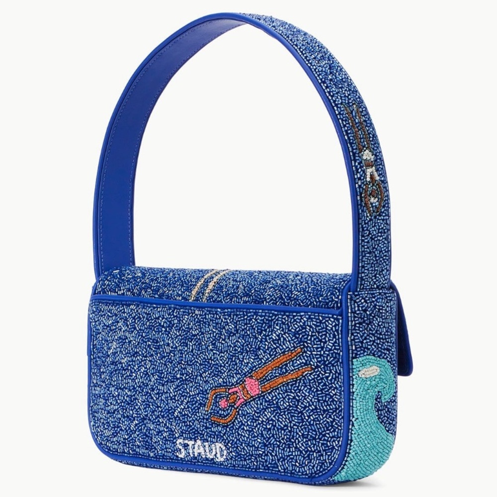 STAUD Tommy Beaded Bag, Swimmers - Picture 2 of 12